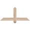 Ekena Millwork Eugene Smooth Timber Gable Bracket, Douglas Fir, 36"W x 16"H x 3 1/2"D x 3 1/2"F, 11/12 Pitch GBW036X16X0404EUG00SDF - alternate 1